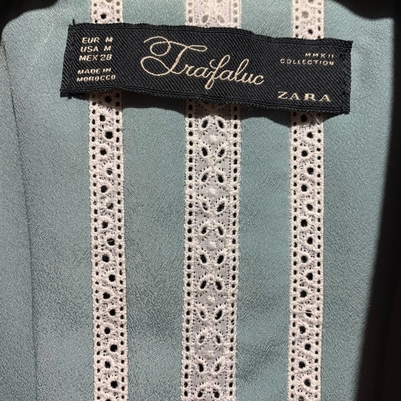 Women autumn blazer jacket Zara size M Blue in new condition - Picture 6 of 8